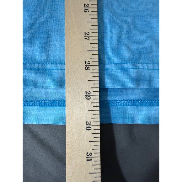 Peter Millar Shirt Men's Large Collared Short Sleeve Golf Polo Blue Mini Stripe - Picture 8 of 12